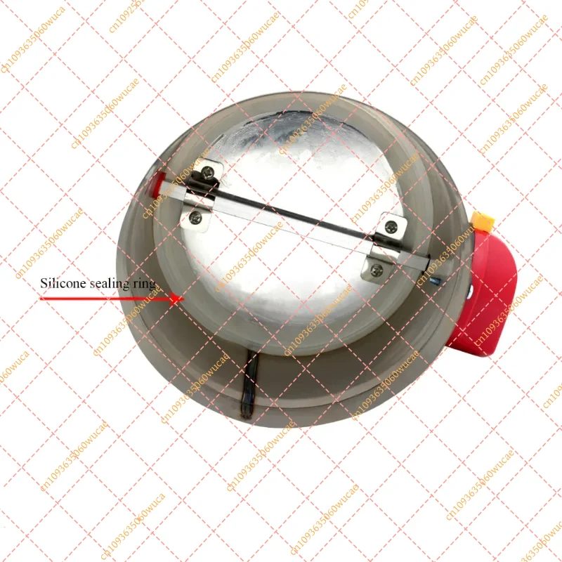 Motorized Air Damper Valve for HVAC Ducts, OD 51-250mm SS201 Electric Actuator (AC220V/DC12-24V)