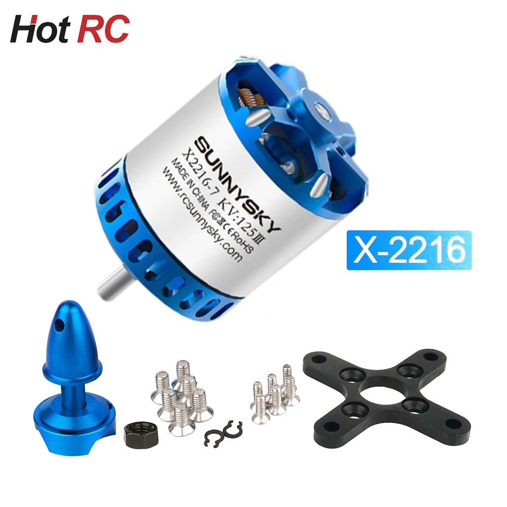 

Sunnysky X2216 V3 X2216III KV880 1100KV 1250KV 1400KV 3-4S 3.175mm Shaft Outrunner Brushless Motor For Multi-rotor Quadcopter