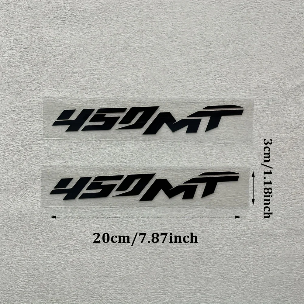 2 PÇS/SET "450MT" Logotipo Adesivo para Decoração de Estilo de Carro de Motocicleta Várias Cores Decalque Acessório