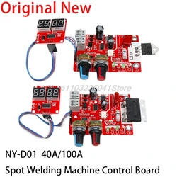 DIY NY-D01 Control Board 40A/100A Spot Welding Machine Control Board Welder Panel Adjust Time Current Digital Display