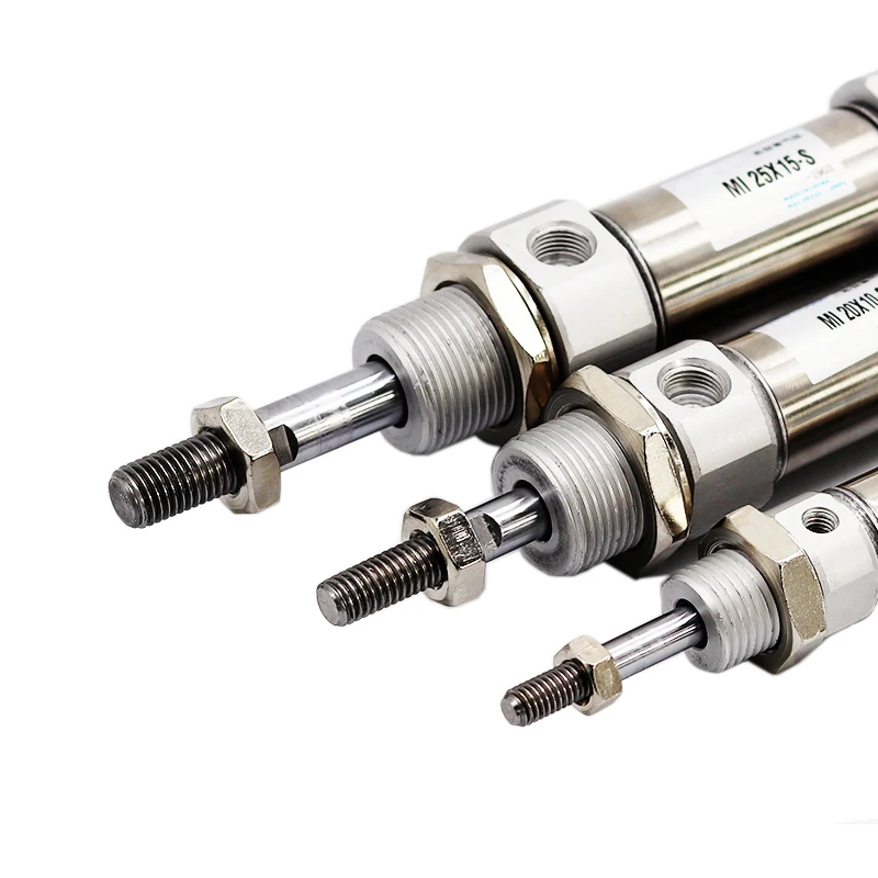 MI16x10/15/20/25/30/40/50/60/75/80/100/125/150-S-CA High Quality Small Pneumatic Stainless Steel Mini Pneumatic Cylinder