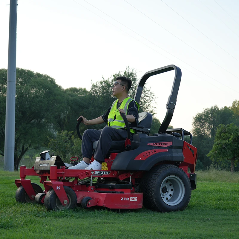 Commercial Grade Turn Lawn Mower Ride on Garden 62 Inch Cutting Deck  Engine Riding Grass Cutter Machine