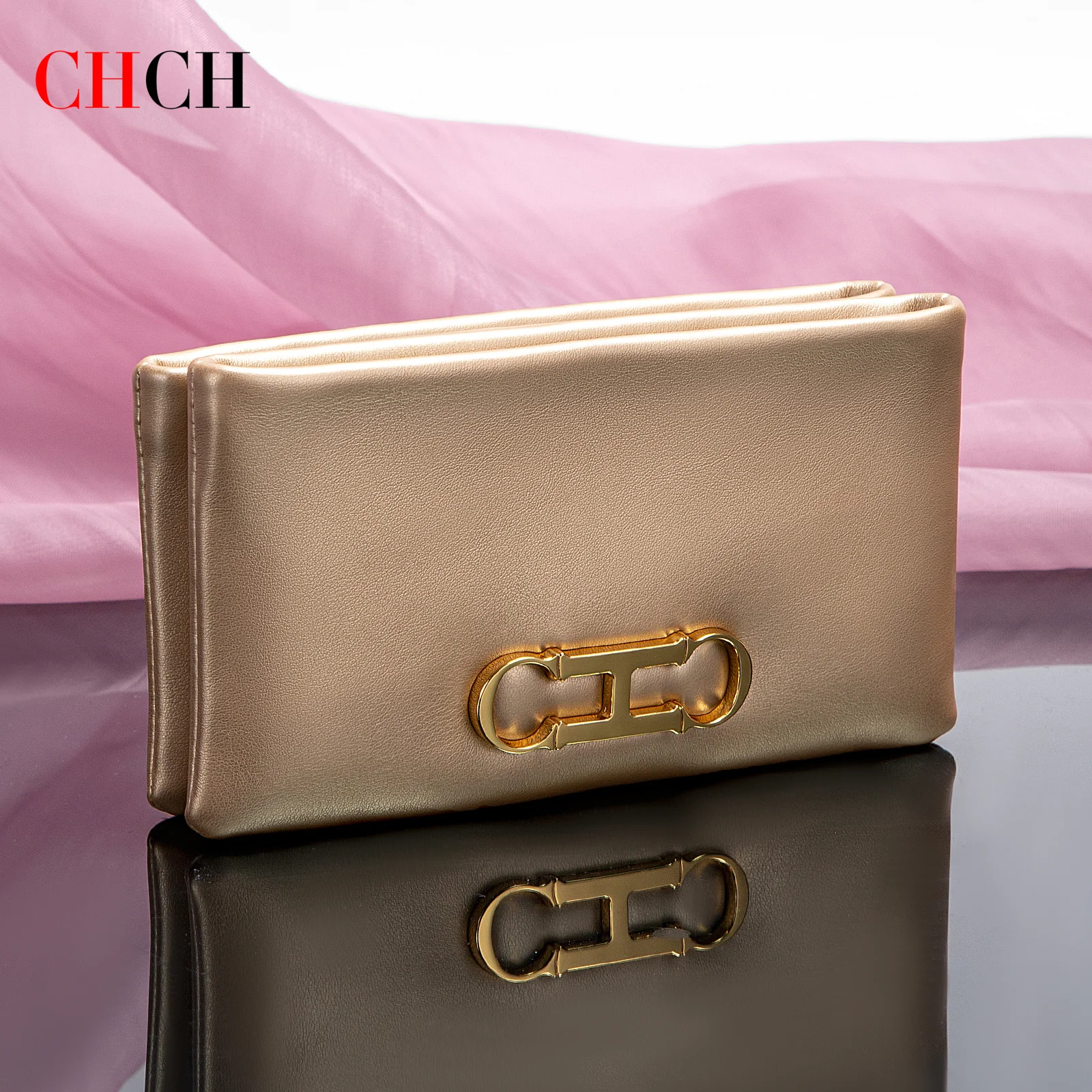 حقيبة يد نسائية CHCH ربيعية جديدة بسحاب محفظة عالية الجودة 2 في 1 محفظة أعمال نسائية