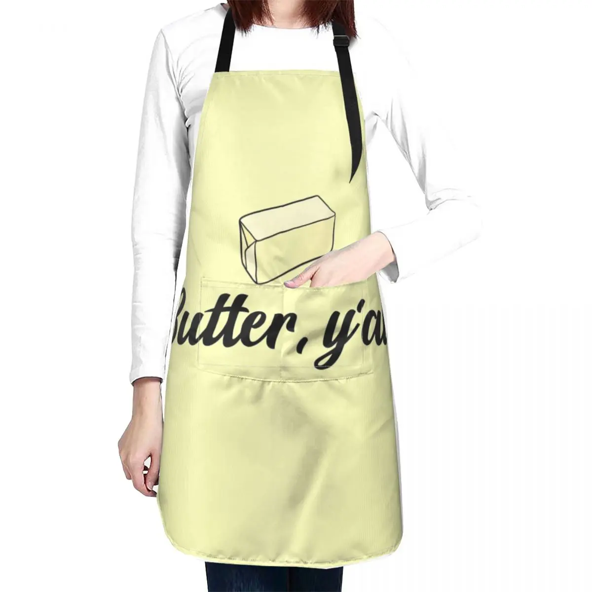 Butter, Y'all [Paula Deen] Apron Useful Things For Kitchen Things For The Home Waterproof women Apron