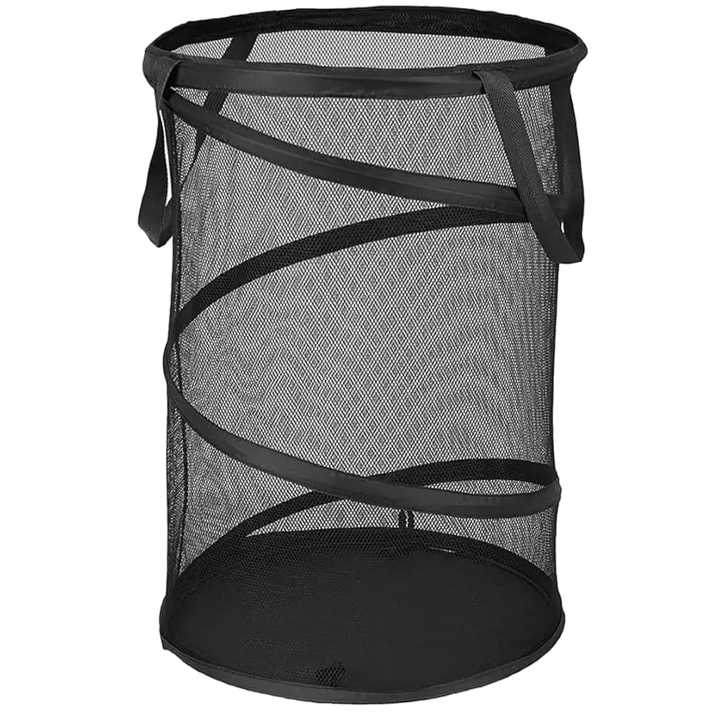 

Складная корзина для белья Pop Up Hamper из сетчатого материала | Большая корзина для белья - черная, 16 дюймов (длина) x 16 дюймов (ширина) x 24 дюйма (высота)