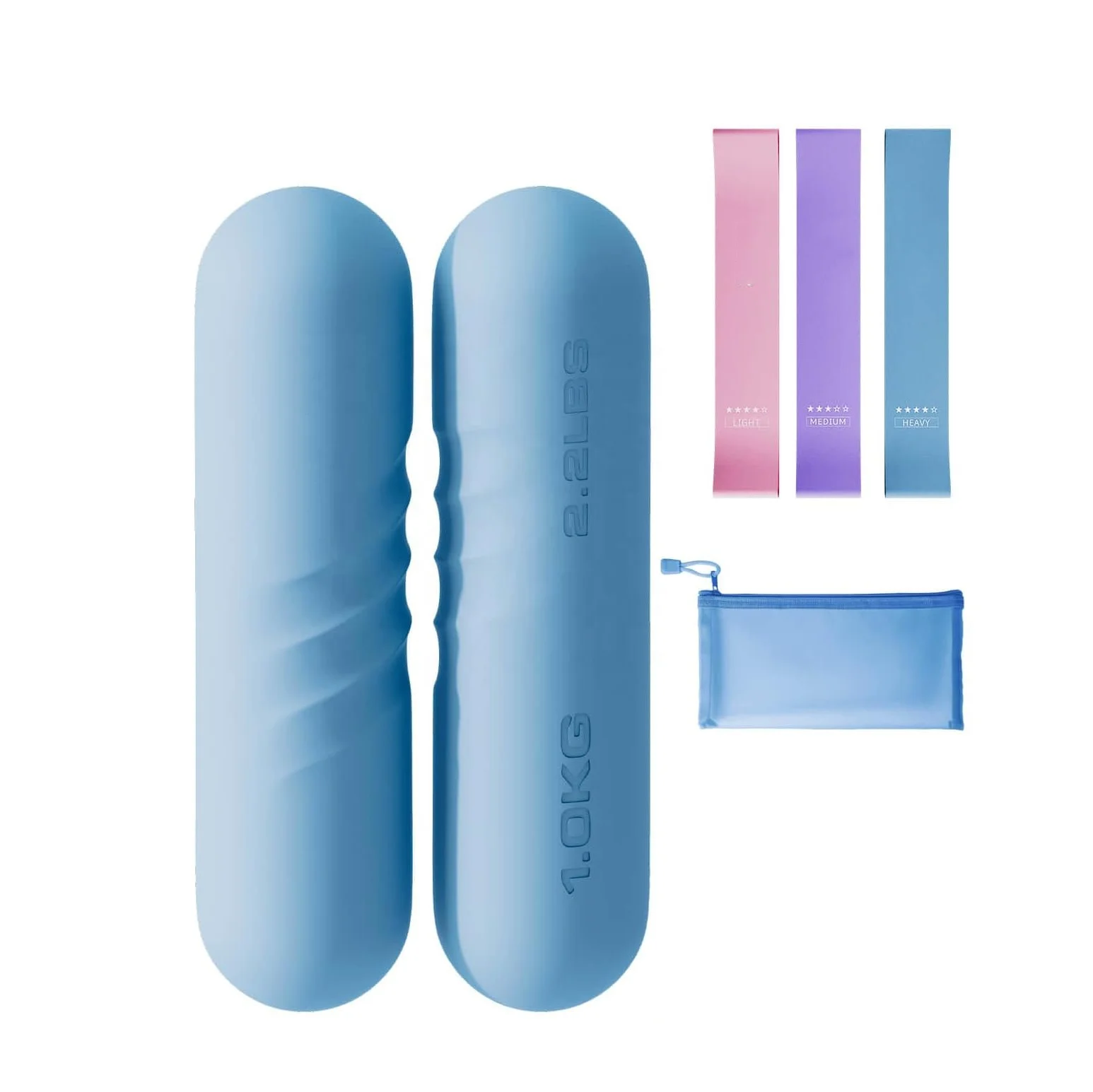 

Hand Weights Dumbbell Portable Gym Home Strength Training Power Yoga Pilates Silicone Dumbbells Bar Set