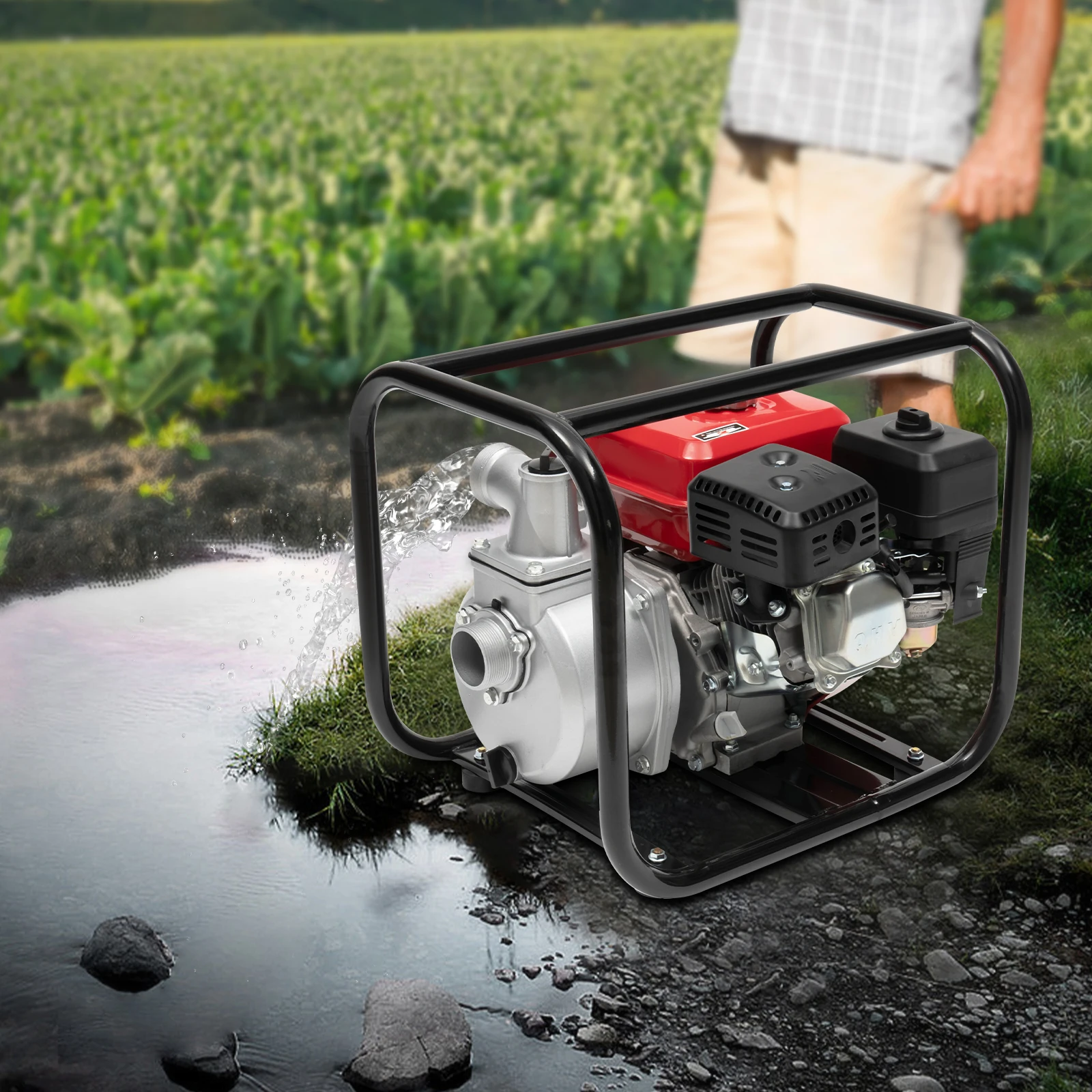 7.5HP 212CC Gasoline Engine Water Pump Agricultural Vegetable Garden Orchard Watering Machine Water Pump