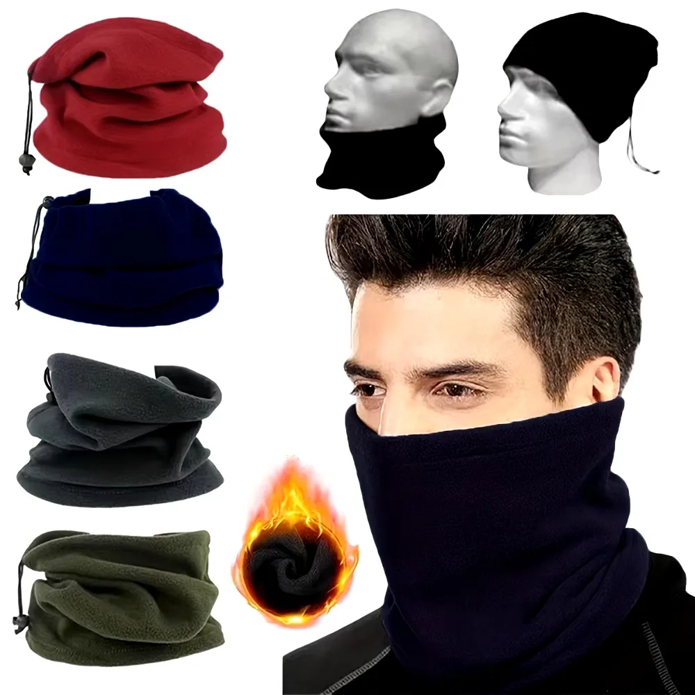 Polar Fleece Neck Tube Ear Warmer Fishing Skating Running Sport Scarf Face Mask Camping Hiking Neck Warmer Warm Cycling Headwear