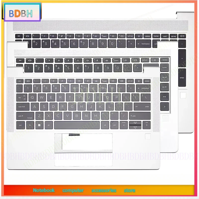 New US Keyboard For Elitebook 630 G8 G9 640 650 G8 G9 G10 Laptop Palmrest Upper Top Case with Backlight Keyboard Replacement