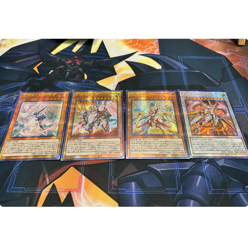 Carte Rare Yu-Gi-Oh!, Zones de Bricolage, Anime Fait à la Main Cartes à collectionner Master of Knight Dragon, personnages de dessins animés, jouets cadeaux de Noël