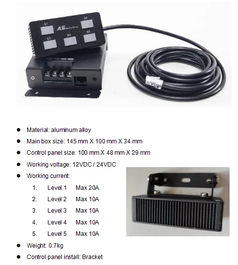 5-voudige lichtbalk schakelaar schakelkast voor auto