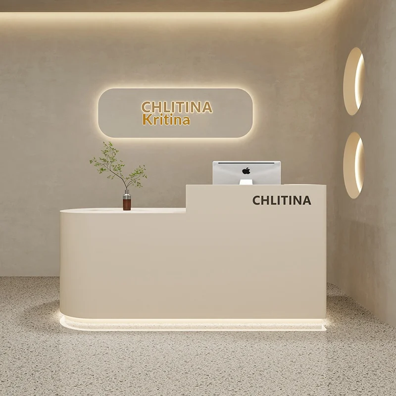 *Clothing Store Checkout Counter, Small Beauty Salon Reception Desk, Painted Finish bar Counter, Table Counter