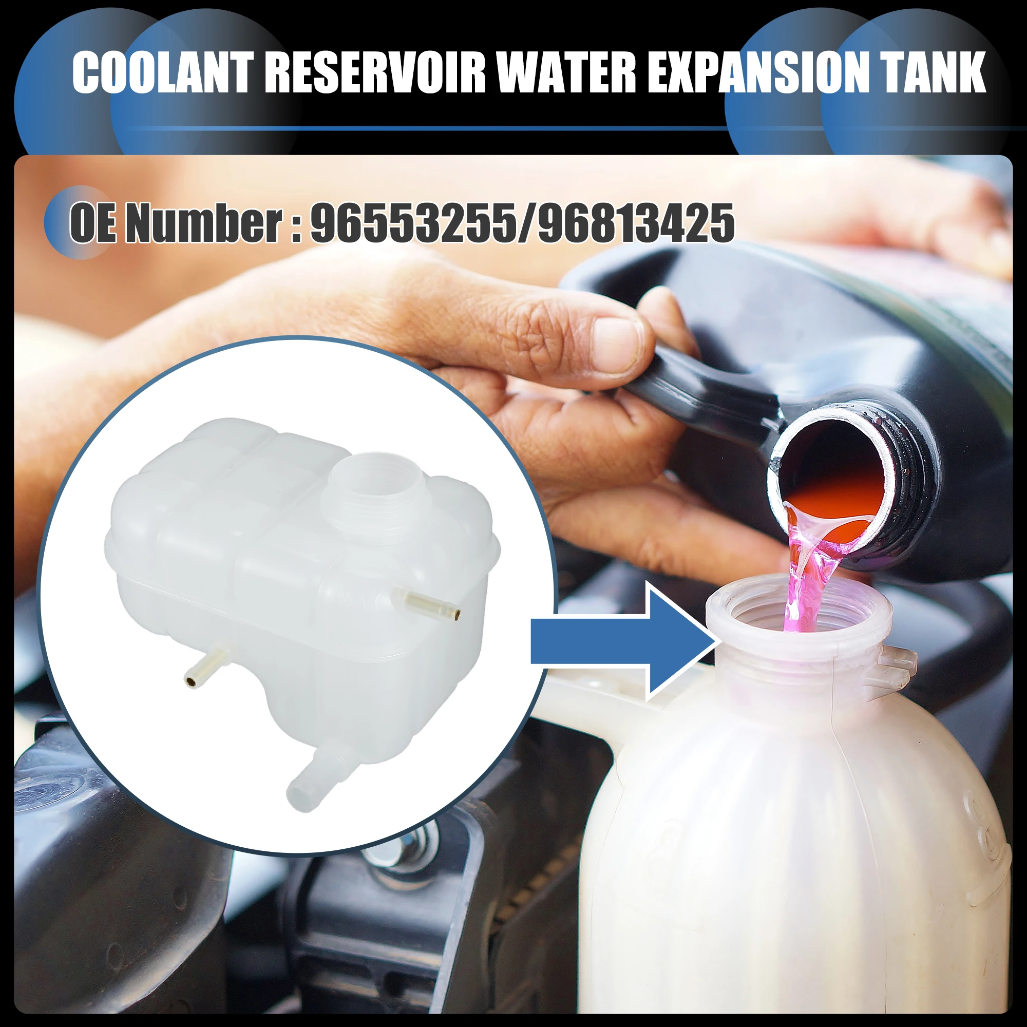 

UXCELL Coolant Expansion Overflow Tank No.96553255/96813425 for Chevrolet Optra 04-05