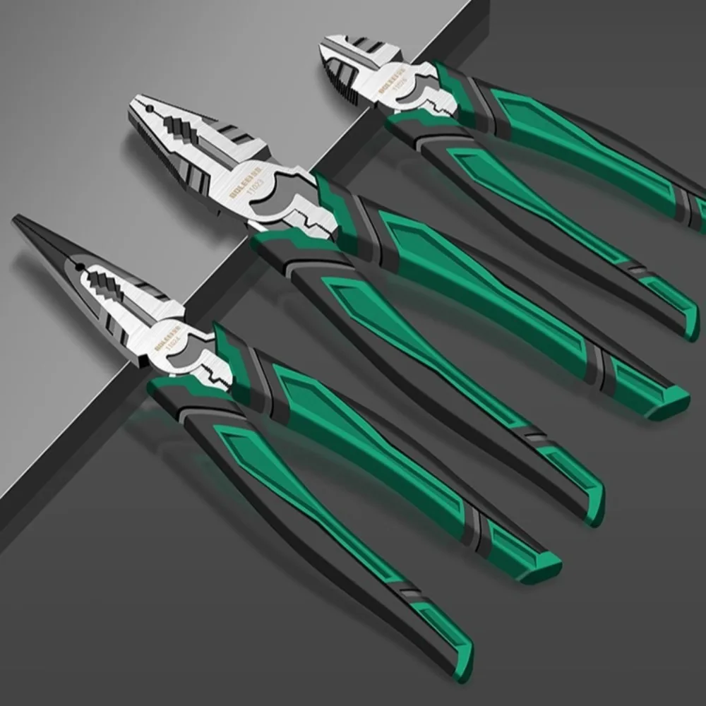 

Промышленные трудосберегающие плоскогубцы для стальной проволоки 6/8-дюймовые плоскогубцы с диагональным носом, профессиональные инструменты для электрика