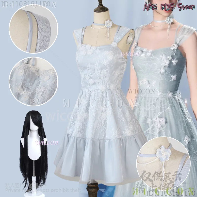 

Love And Deepspace Game Cosplay Anime Heroines Beautiful Anime Costume New Uniform Midnight Bloom Blue Dress Kawai disfraz mujer