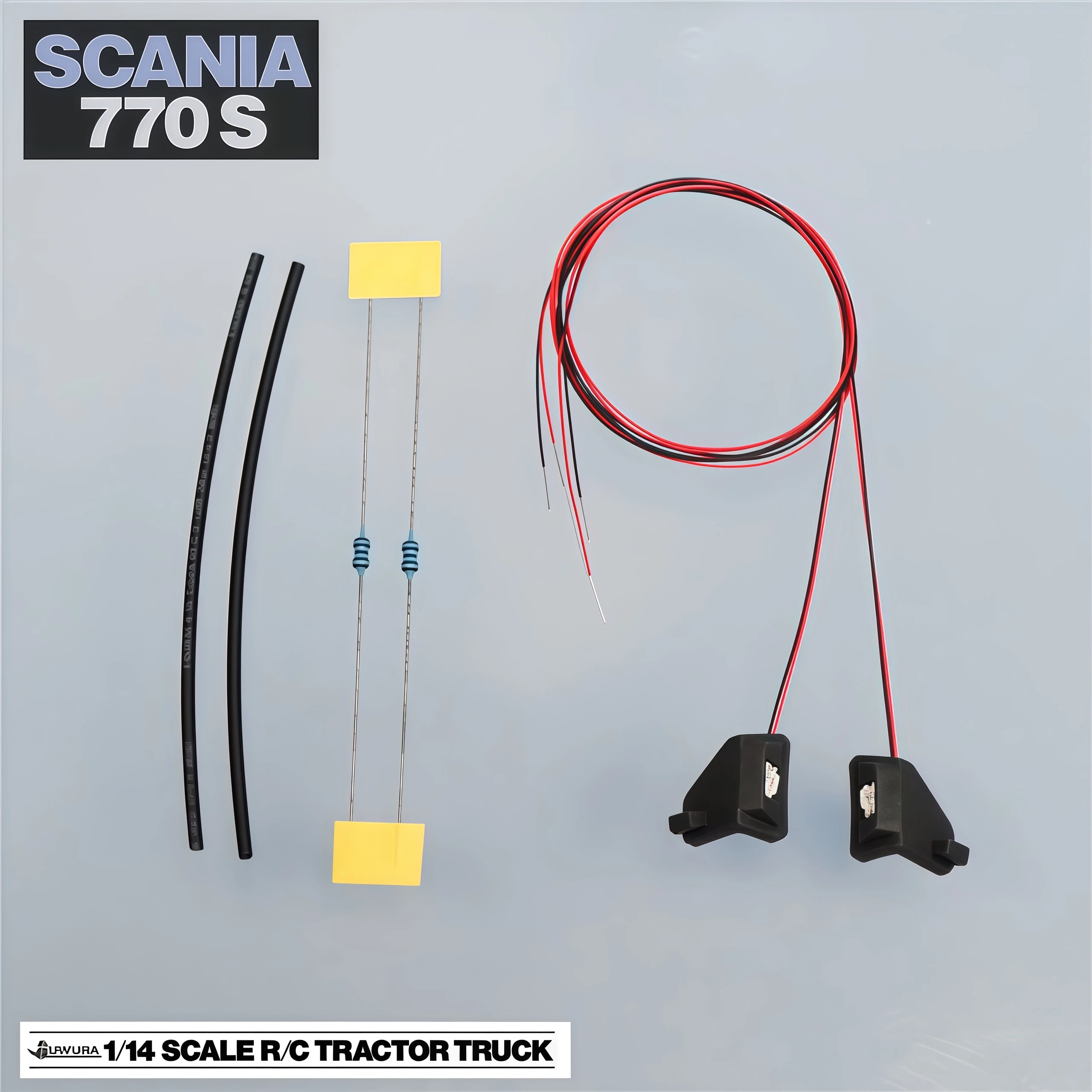 

Для тягача Tamiya 1/14 Scania 770S 56368, обновленные фары для бровей переднего колеса