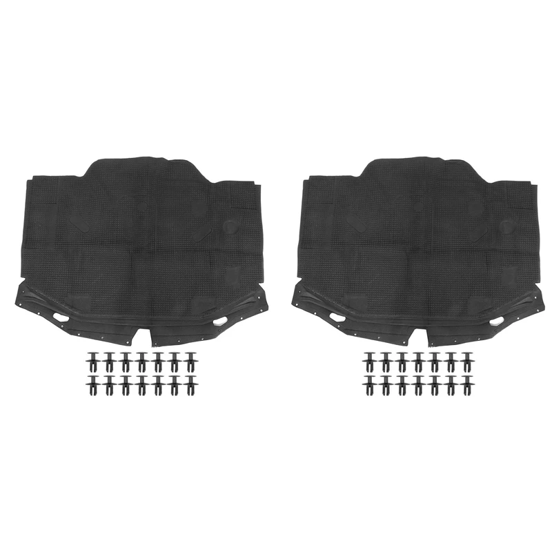 

2X Car Hood Insulation Pad For Mercedes Benz R129 SL320 500SL 600SL 1296802025