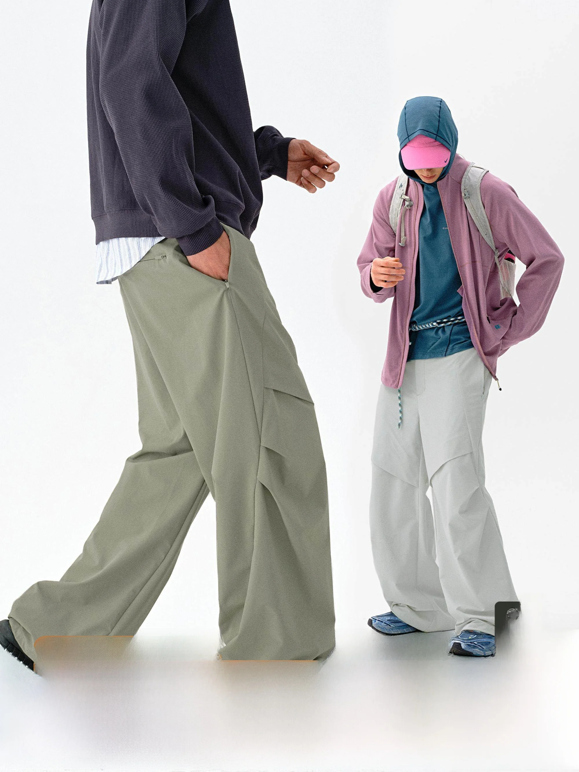 

Outdoor Casual Loose Straight Leg Men's Pants Double Pleat Diamond aped Live Pages Monterest Youthful Vitali Sle Nylon