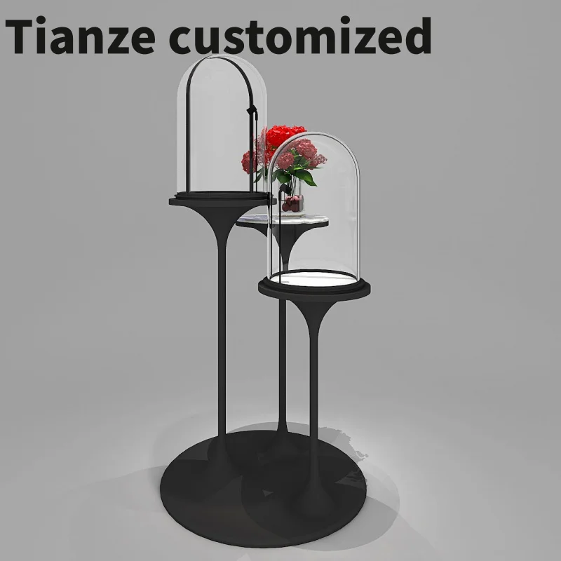 Customized-Design Led Backlit Boutique Luxury Display Glass Cabinets Design Decoration Retail Custom Jewelry Showcase