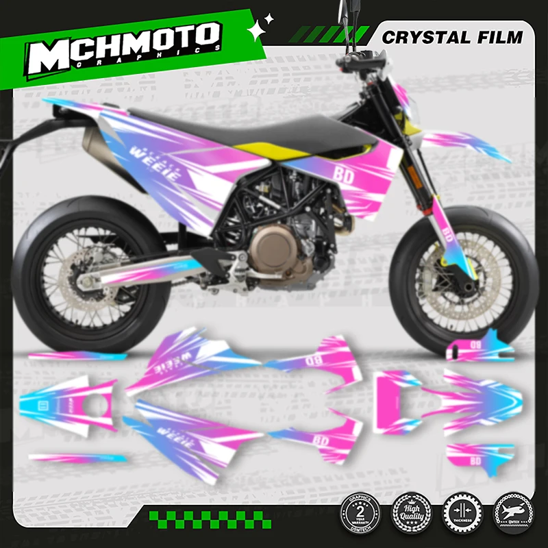 

MCHMFG for Husqvarna Decal 15-20 701 SUPERMOTO ENDURO 2015-2017 2018 2019 2020 Custom Team Graphics Decals Stickers Kit 015