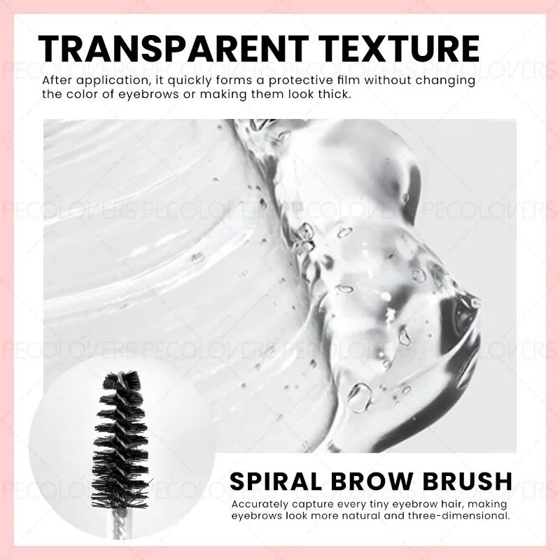 قطعة واحدة من جل الحواجب في أنبوب البودرة، جل حواجب شفاف، يدوم طويلاً وطبيعي، مقاوم للماء والعرق #5