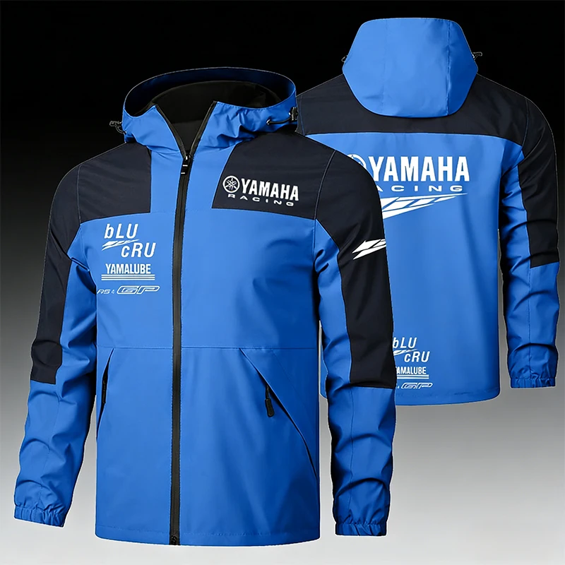 Yamaha Racing Jacket - Spring/Autumn Men's/Women's Lightweight Windproof and Waterproof Jacket - Outdoor Leisure and Sports Coat