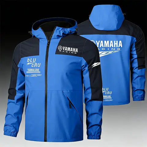 Yamaha Racing Jacket - Spring/Autumn Men's/Women's Lightweight Windproof and Waterproof Jacket - Outdoor Leisure and Sports Coat