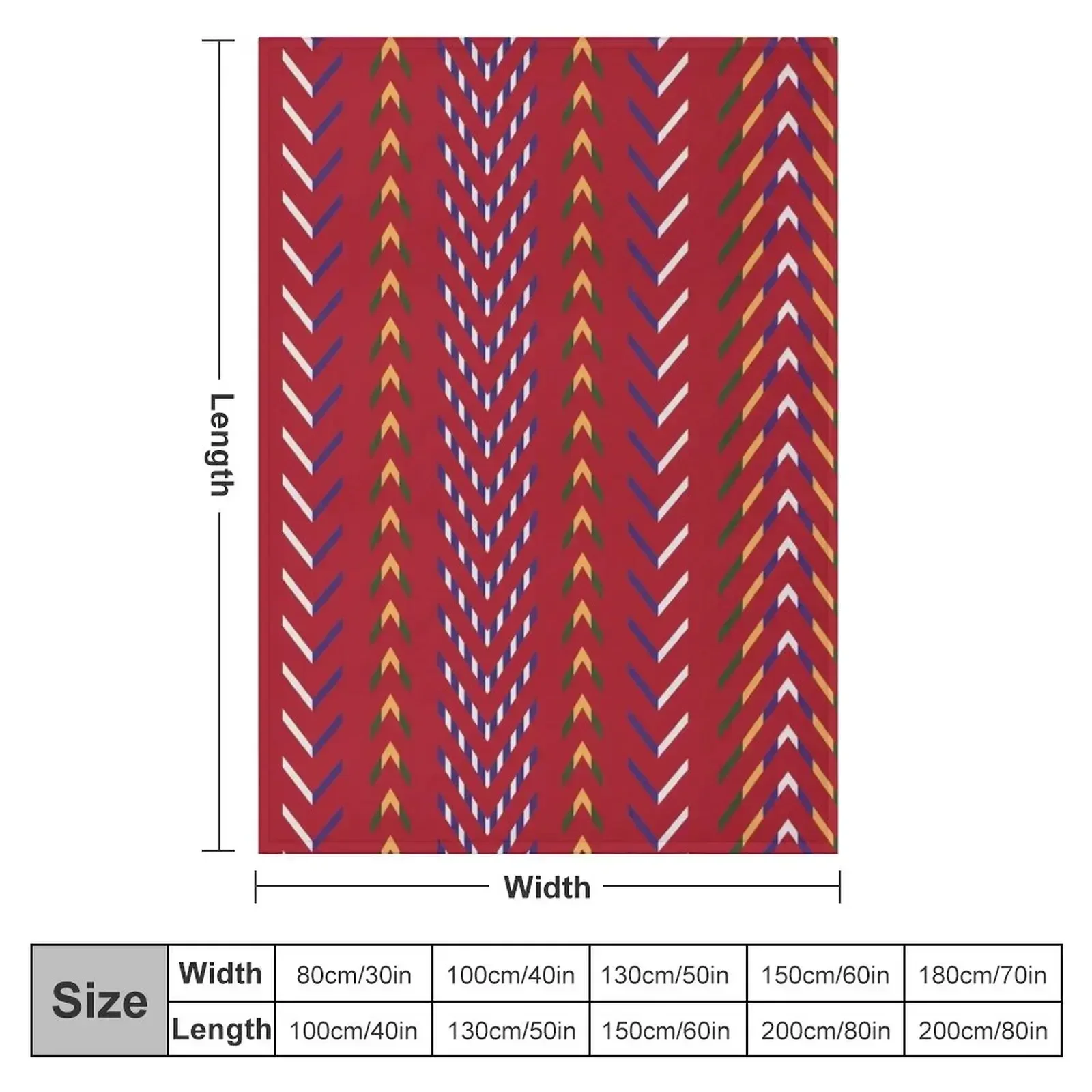 Native Métis Sash - Arrow Belt Throw Blanket couch cozy soft plush fuzzy picnic outdoor blanket