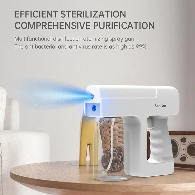 380ML Elektrischer Nano-Blaulicht-Dampfsprüher K5 Kabelloser Nebel-Desinfektionssprüher Zerstäubungsgerät – Detail 4
