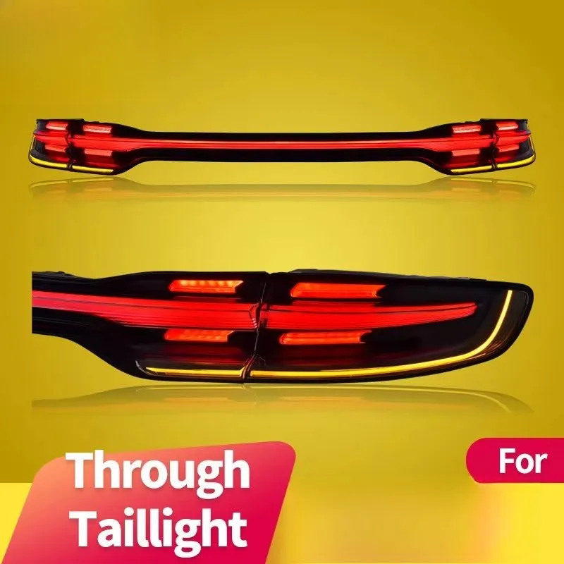 Through Taillights Assembly for  an Driving Brake Light LED Sequential Turn Signal