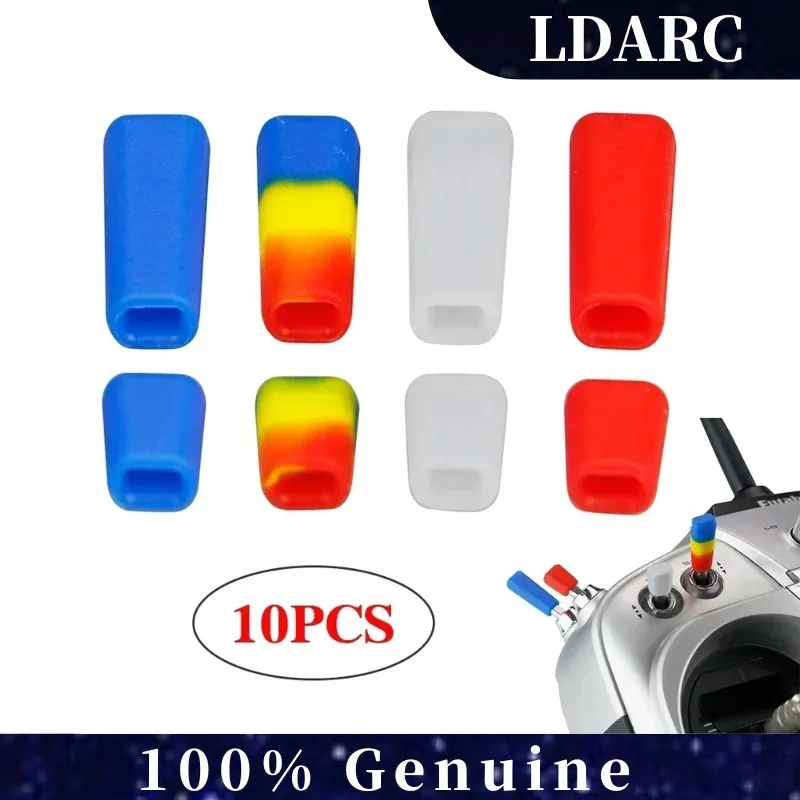 

LDARC Silicone Switch Covers 10PCS Anti Slip Protective Cap for Flysky Frsky Futaba JR Radio Transmitter Upgrade Parts