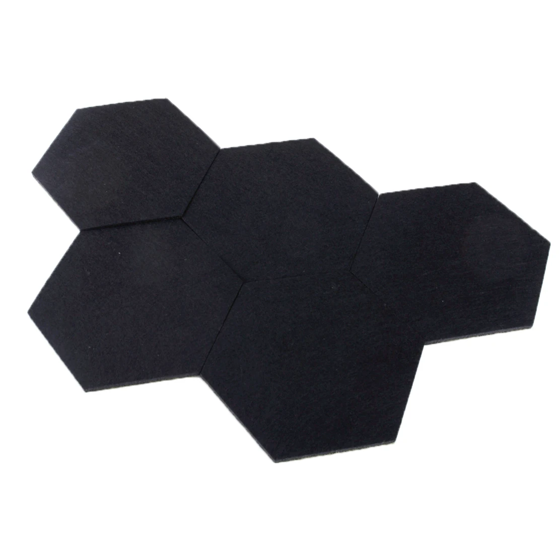 LETAOSK 5pcs Hexagon Felt Wall Sticker Board Decorative Mural Ornament Multipurpose Creative Sheet Panels Home Living Kids Room