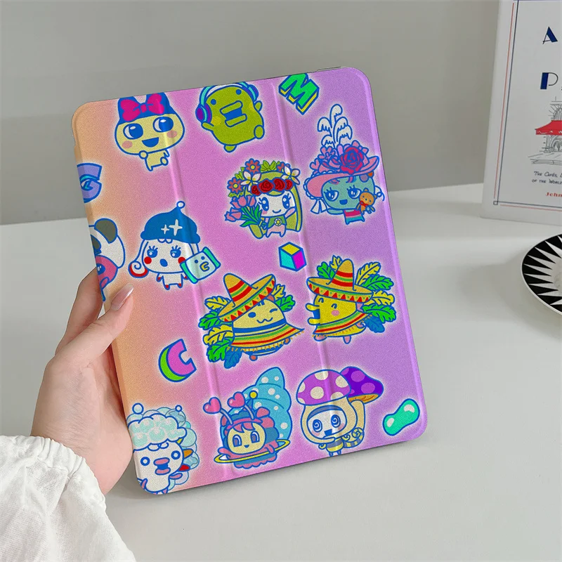 

Kawaii Cartoon Tablet Case For iPad 11 2025 Pro 11 inch Air 5/4 10.9 iPad 10 9.7 10.2/10.5 mini 6/5 Cover with Pen Holder Case