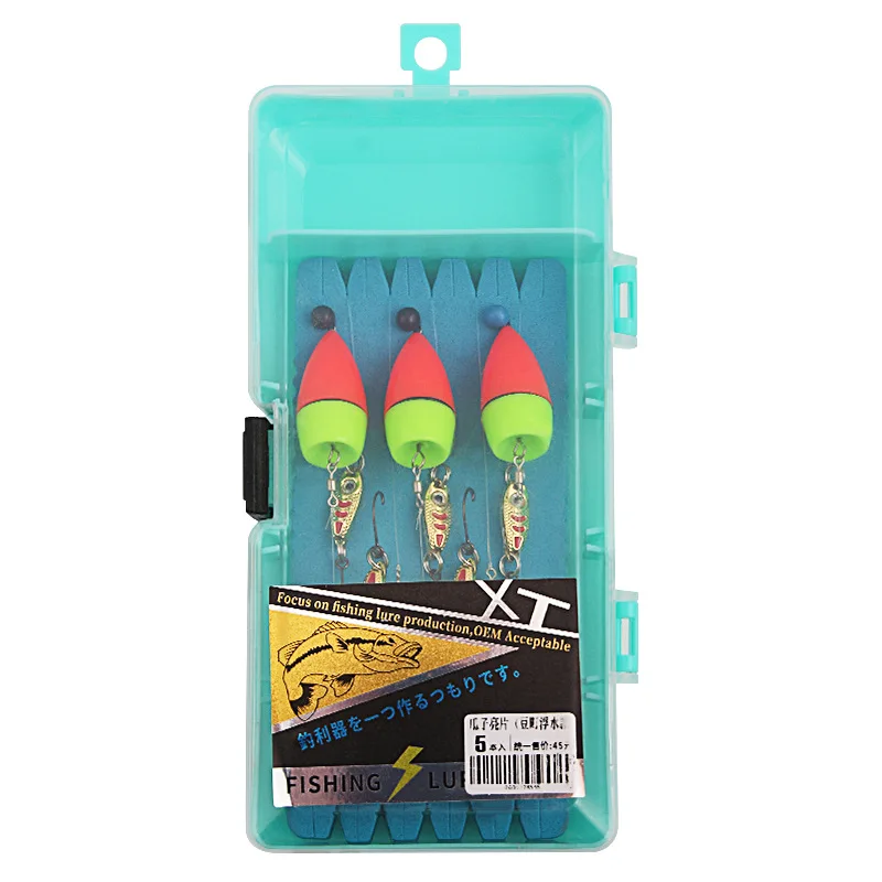 Luya Baits-Flotteurs de pêche ovales, 1 ensemble, accessoires