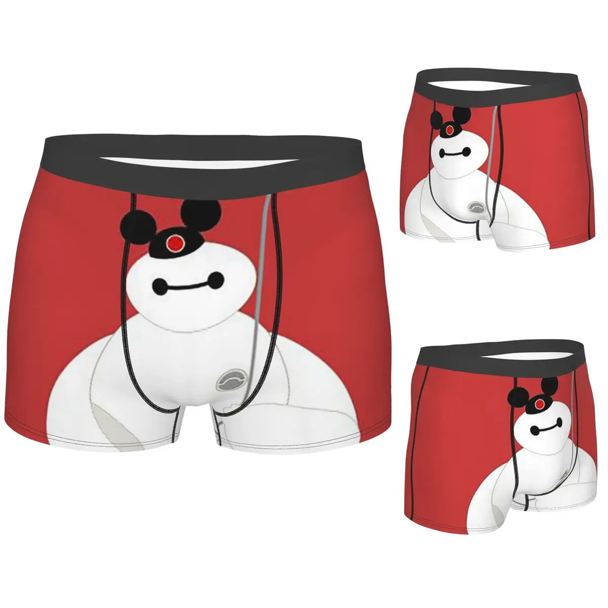 

Boxer Underpants Shorts Big Hero 6 Cartoon Panties Men's Soft Underwear for Homme Man Boyfriend Gifts