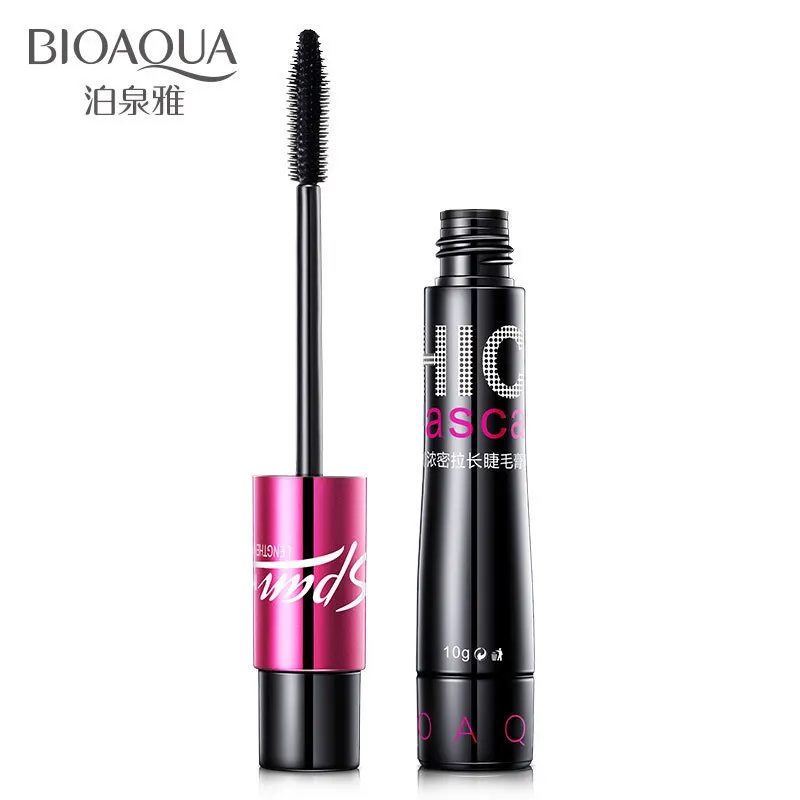 BIOAQUA Brand Lengthening Thick Mascara Eye Makeup Quick Dry Waterproof Curling Long Lasting Eyelashes Black Mascara Cosmetics