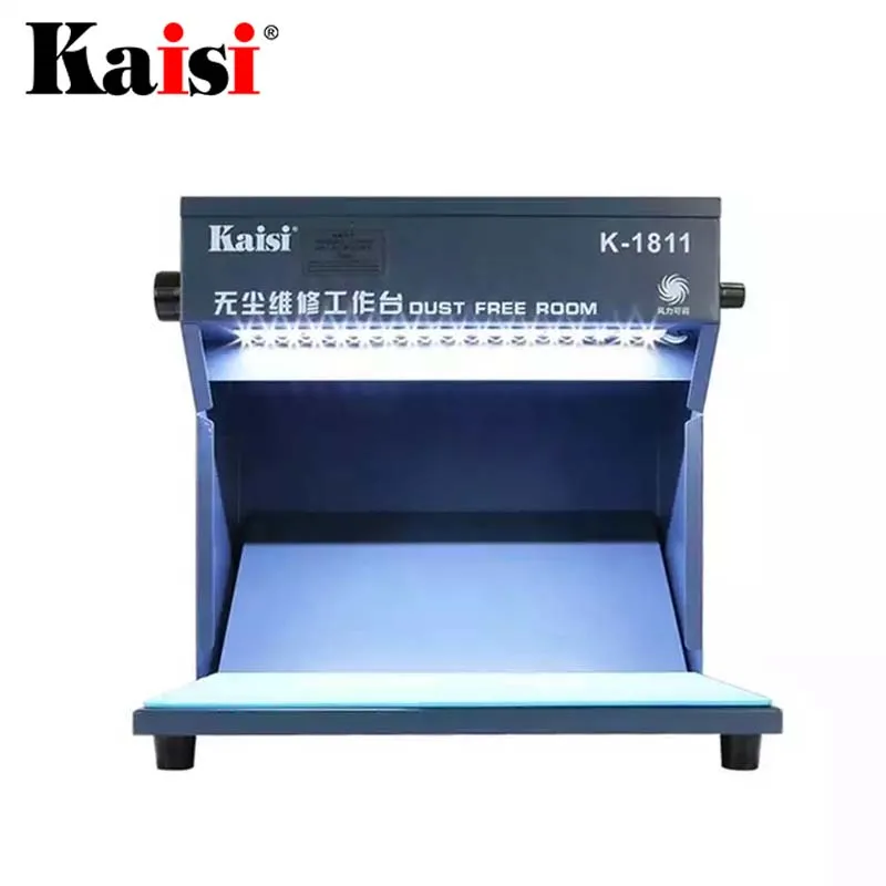 

Kaisi Dust Free Working Room Anti-Static Dust Working Bench With Green And white Light For Phone Refurbish Repair Workbench