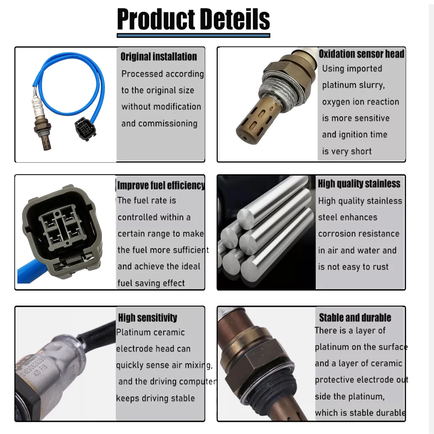 New Downstream O2 Oxygen Sensor 250-24859 For 2009 2010 2011 2012 2013 Mazda 6 2.5L L4 4 Wires Lambda Rear 234-4279