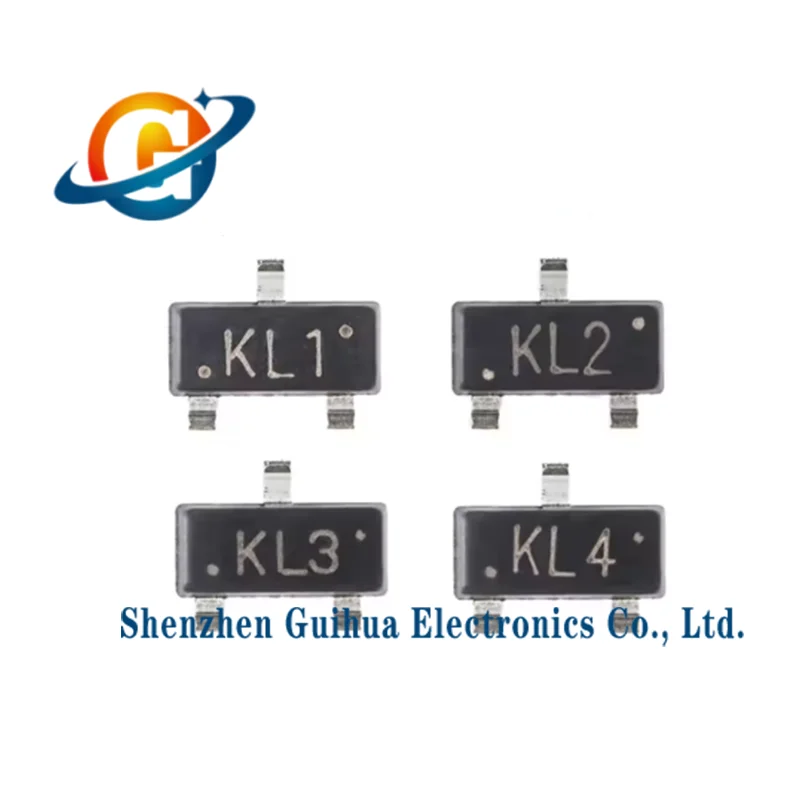 100PCS BAT54 BAT54A BAT54C BAT54S KL1 KL2 KL3 KL4 L4W WV3 WW1 WV4 SOT-23 30V 200ma SCHOTTKY BARRIER DIODE SMD Transistors