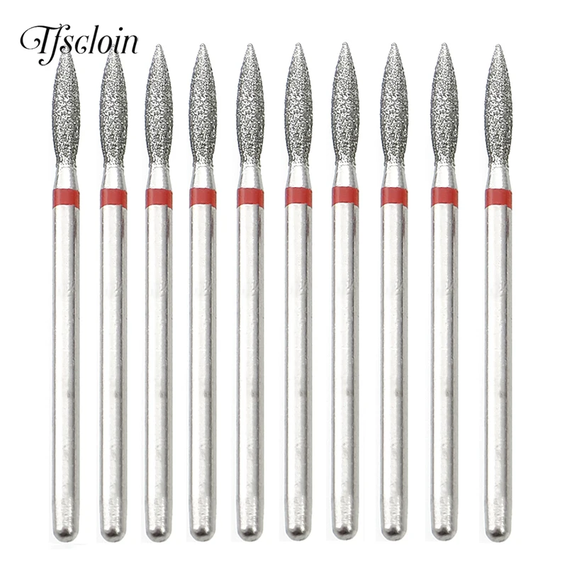 10 teile/satz Nagel Bohrer Bits Diamant Schneider für Maniküre Häutchen Grat Fräser für Pediküre Nägel Gel Entferner Zubehör