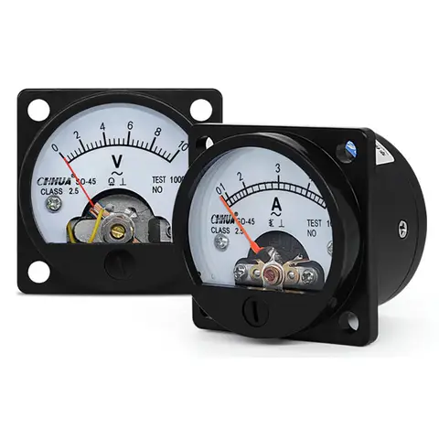 SO-45 AC Analog Ammeter Pointer Meter 1A 2A 3A 5A 10A 15A 20A 30/5A 50A 100A 200A 250A 300A 400A 500A 600/5A Panel Meter