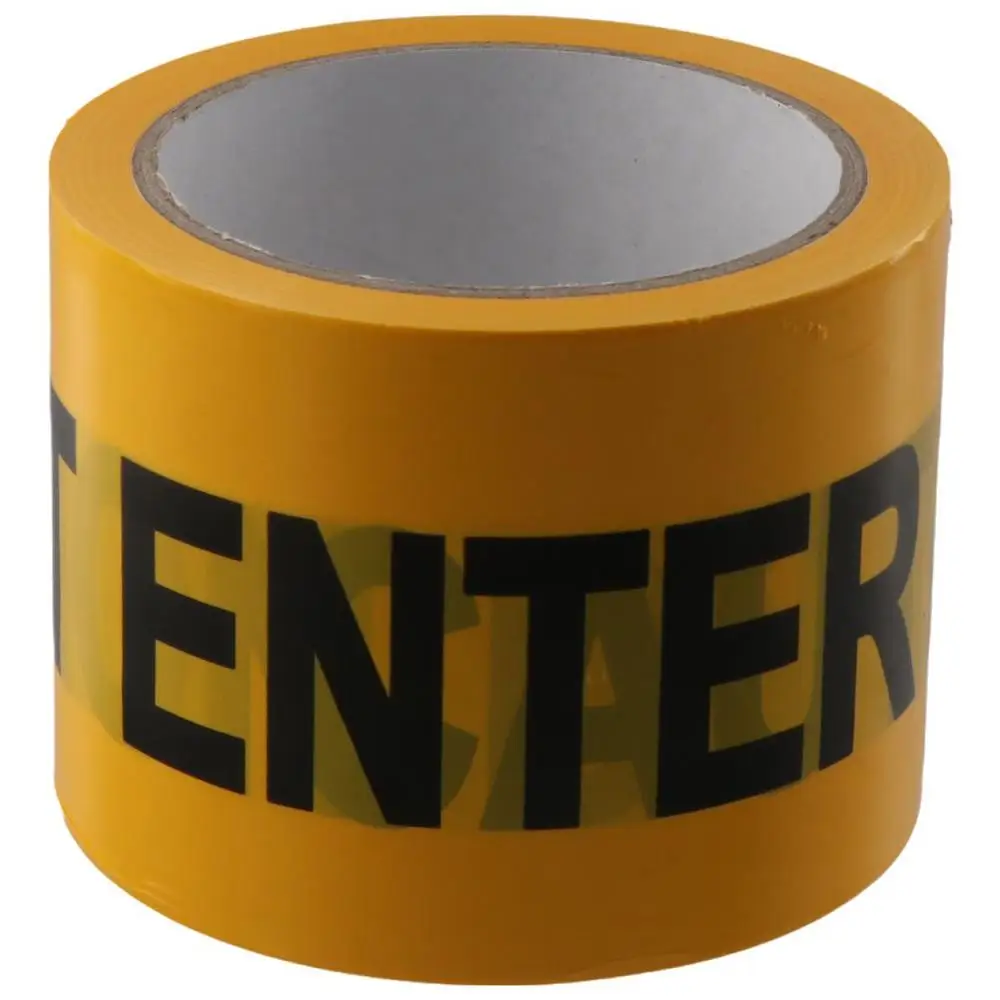 

Do Not Enter Yellow Caution Tape Roll Halloween Caution Tape 7.5cm*100m Safety Barrier Hazard Warning Barricade Tape