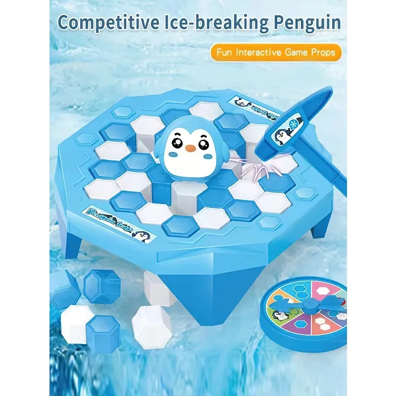 Mini Ice Breaking Penguin Saves Little Penguin Ice Knocking Game Children's Desktop Interactive Competition Parent Child Toys view 5