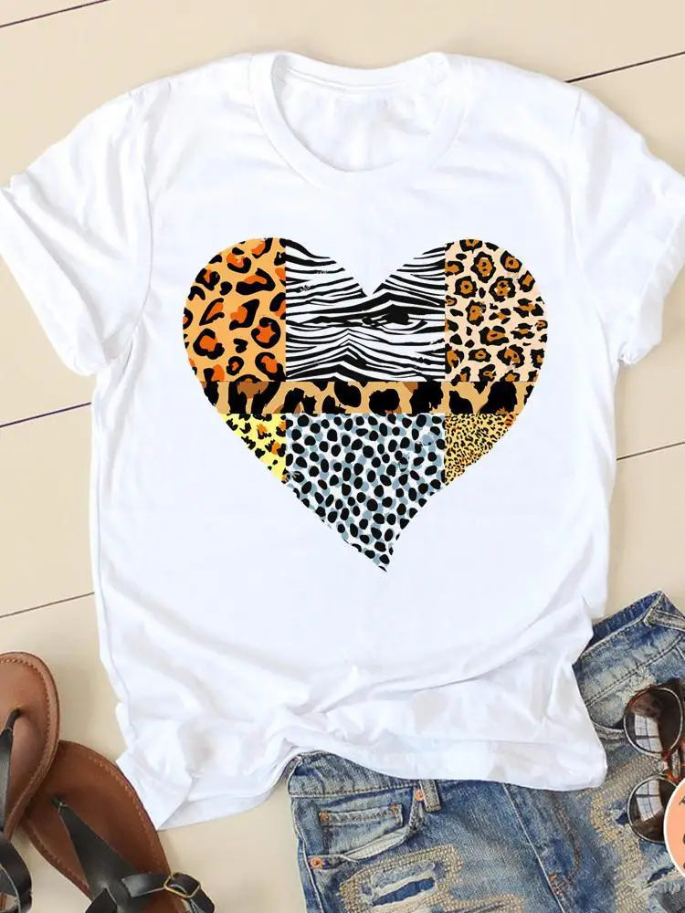 Moda damska Krótkie rękawy Letnia odzież z motywami z kreskówek Moda Harajuku Codzienne topy Graficzne koszulki Estetyczne