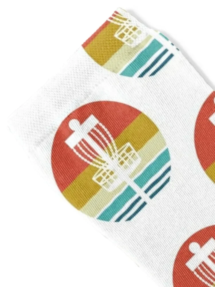 Disc Golf - Vintage Retro Disc Golf Basket - Disc Golf Player Gift Socks Sports hip hop cute Socks Men Women's