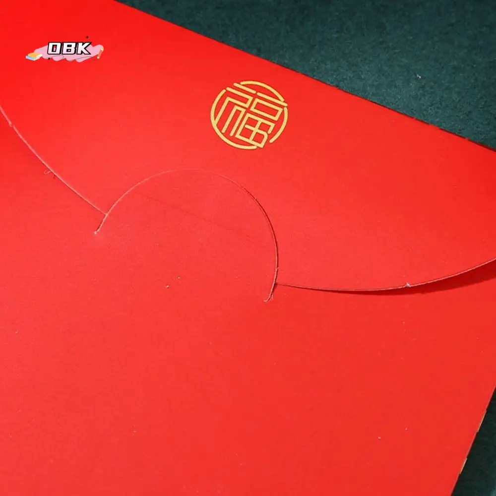 

2024 Новогодний пакет Красный конверт с узором дракона Удача Сумка для денег Сумка для благословения Удача Лучшие пожелания Карман для денег Свадьба День рождения