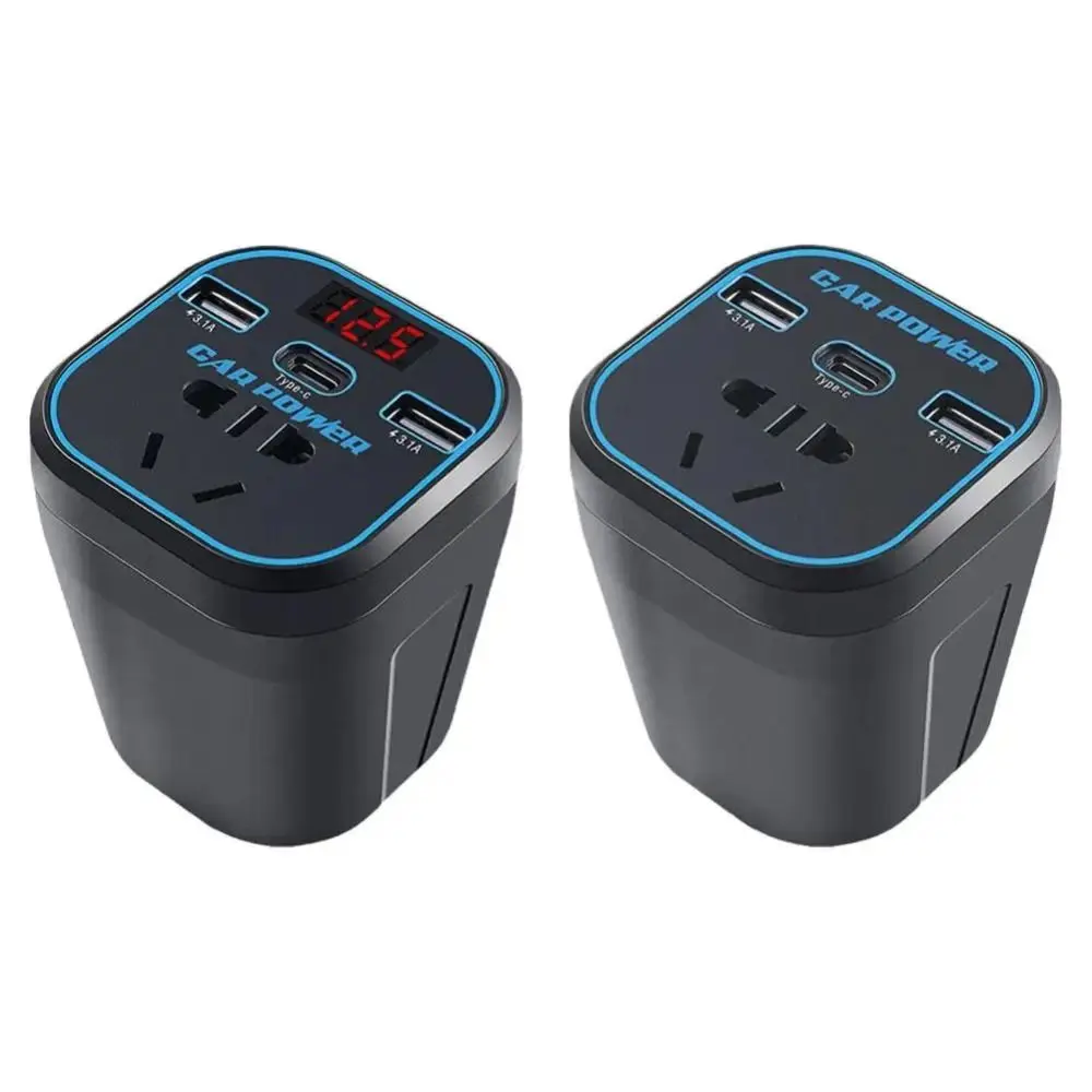 12V24V مركبة شنت العاكس متعدد الوظائف العالمي محول طاقة السيارة 3.1A شاحن سريع مقبس شاحن السيارات جزء
