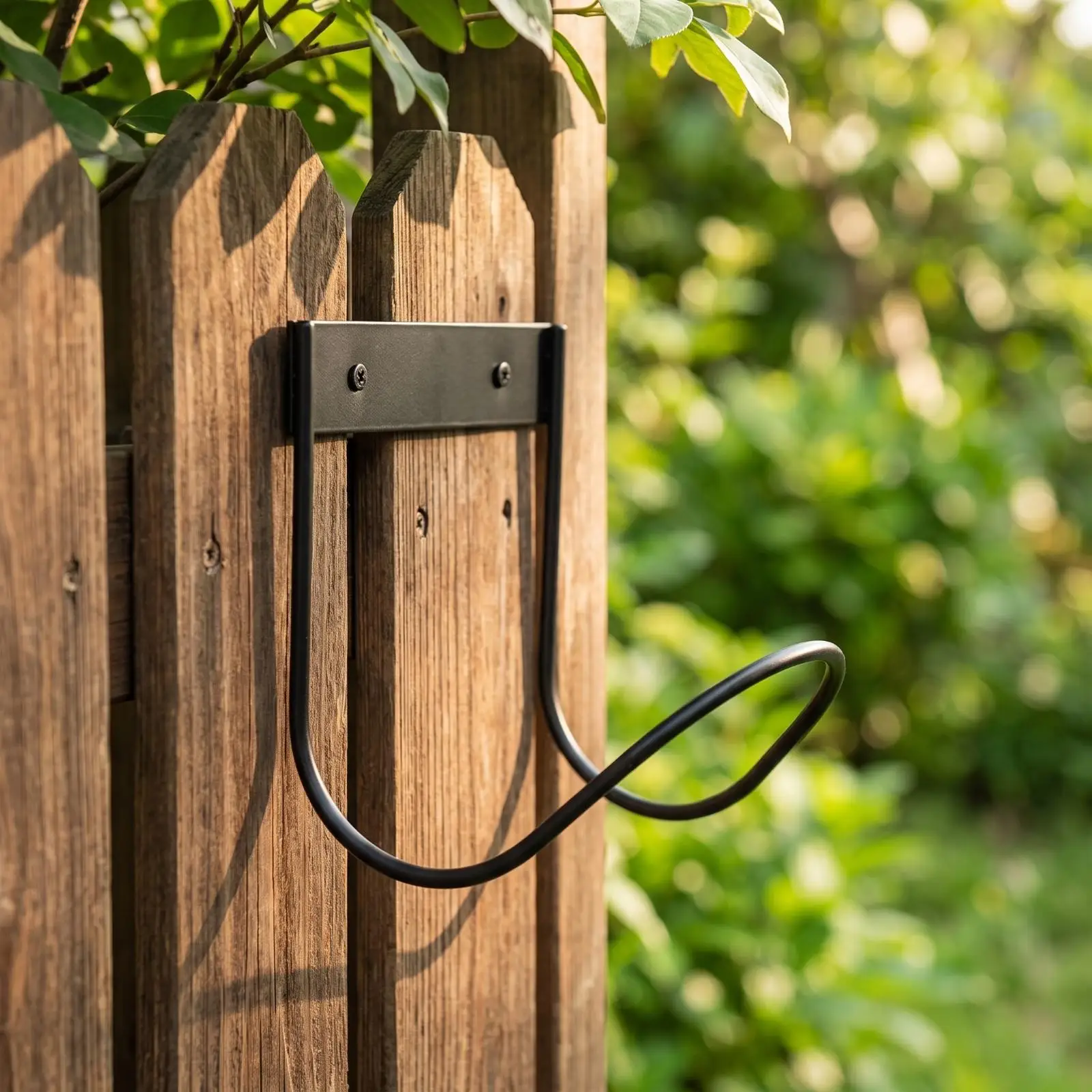 Heavy-Duty Wall Mount Hose Holder | Sturdy Carbon Steel Frame, Compact Metal Construction, Wall Mount Hose Hanger, for Yard