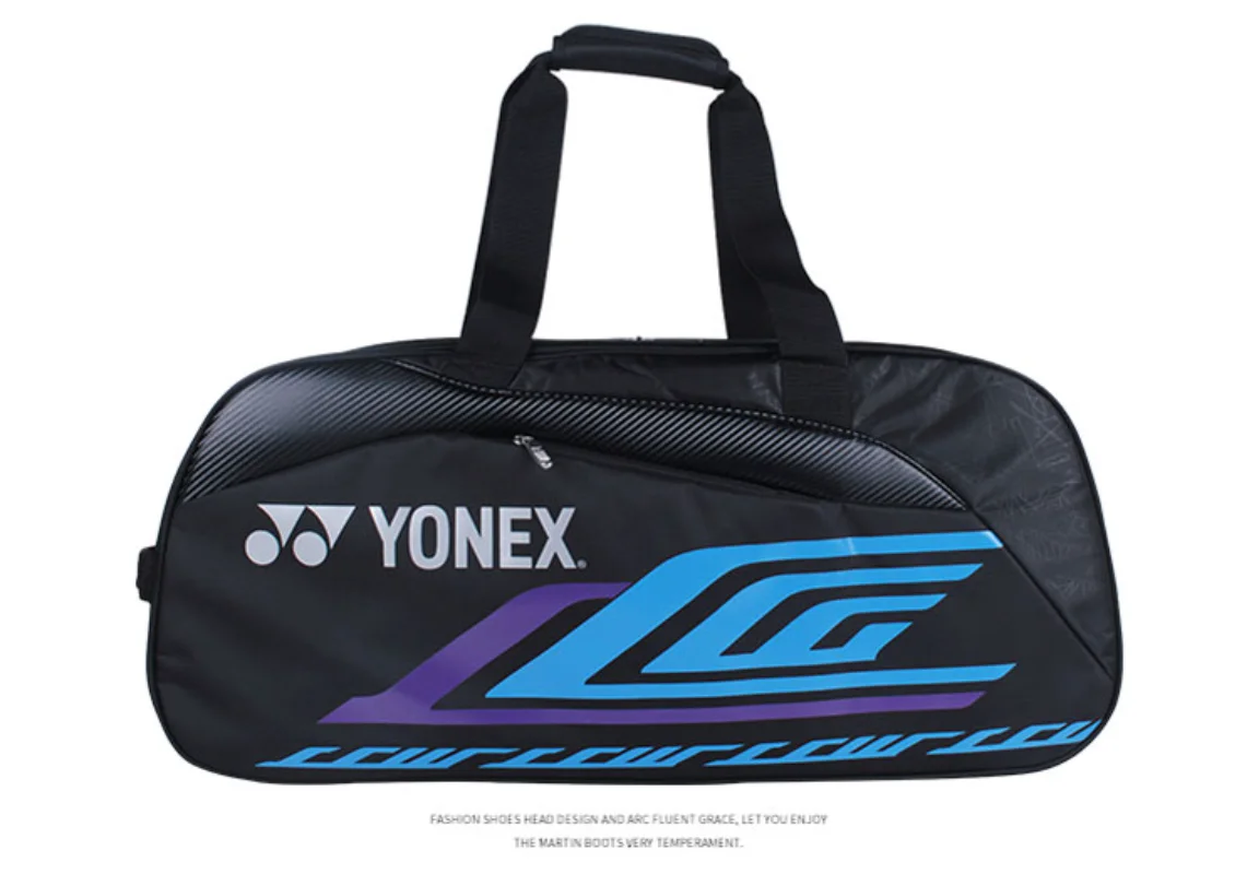 YONEX New Badminton Bag Tennis Bag Men's and Women's Handbag Backpack 6 Pieces with Independent Shoe Compartment Large Capacity