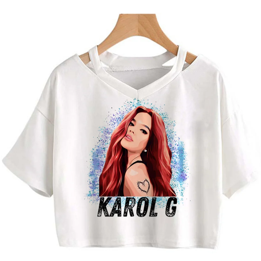 Karol g Tee women streetwear funny harajuku Tee girl graphic streetwear clothes